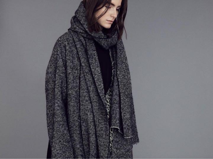 極美品▲定価9.3万▲YLEVE イレーヴ//ウールロングチェスターコート 紺 極美品△定価9.3万△YLEVE イレーヴ//ウールロングチェスター