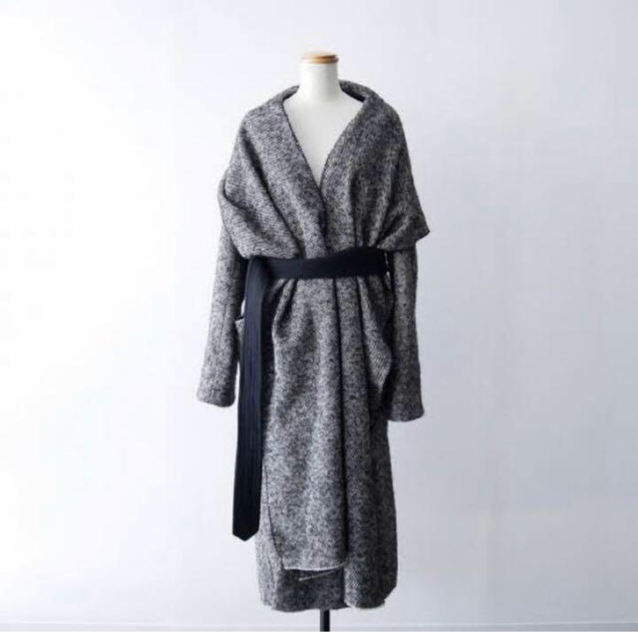 極美品▲定価9.3万▲YLEVE イレーヴ//ウールロングチェスターコート 紺 極美品△定価9.3万△YLEVE イレーヴ//ウールロングチェスター