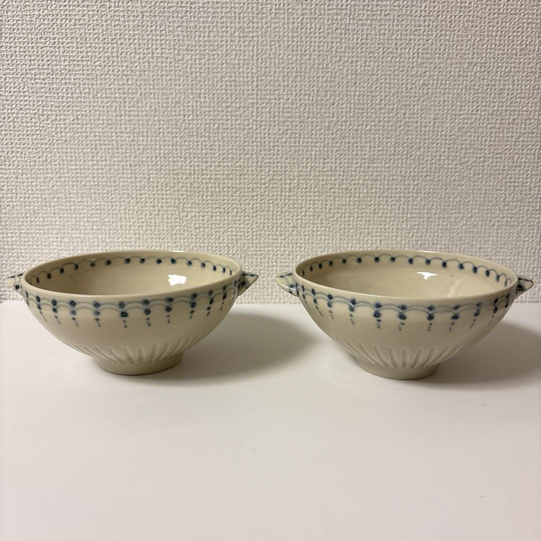 稲村真耶　スープカップ　生成りレース