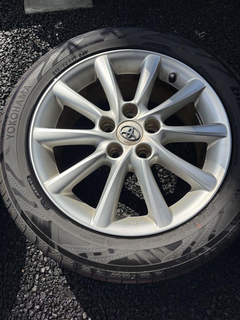 トヨタ純正品17インチ セットサマータイヤヨコハマ215/55R17 エスティマ