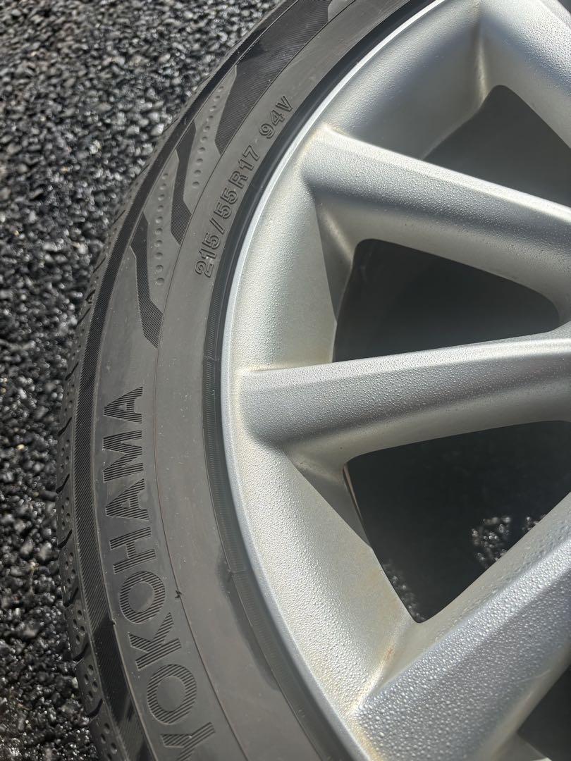 トヨタ純正品17インチ セットサマータイヤヨコハマ215/55R17 エスティマ