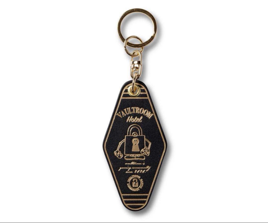 VAULTROOM LEATHER HOTEL KEYCHAIN / BLACK