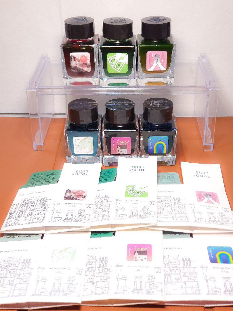 最安値に挑戦！ 箱付】Tono＆Lims Earth Lineインク6本セット Contact 筆記具