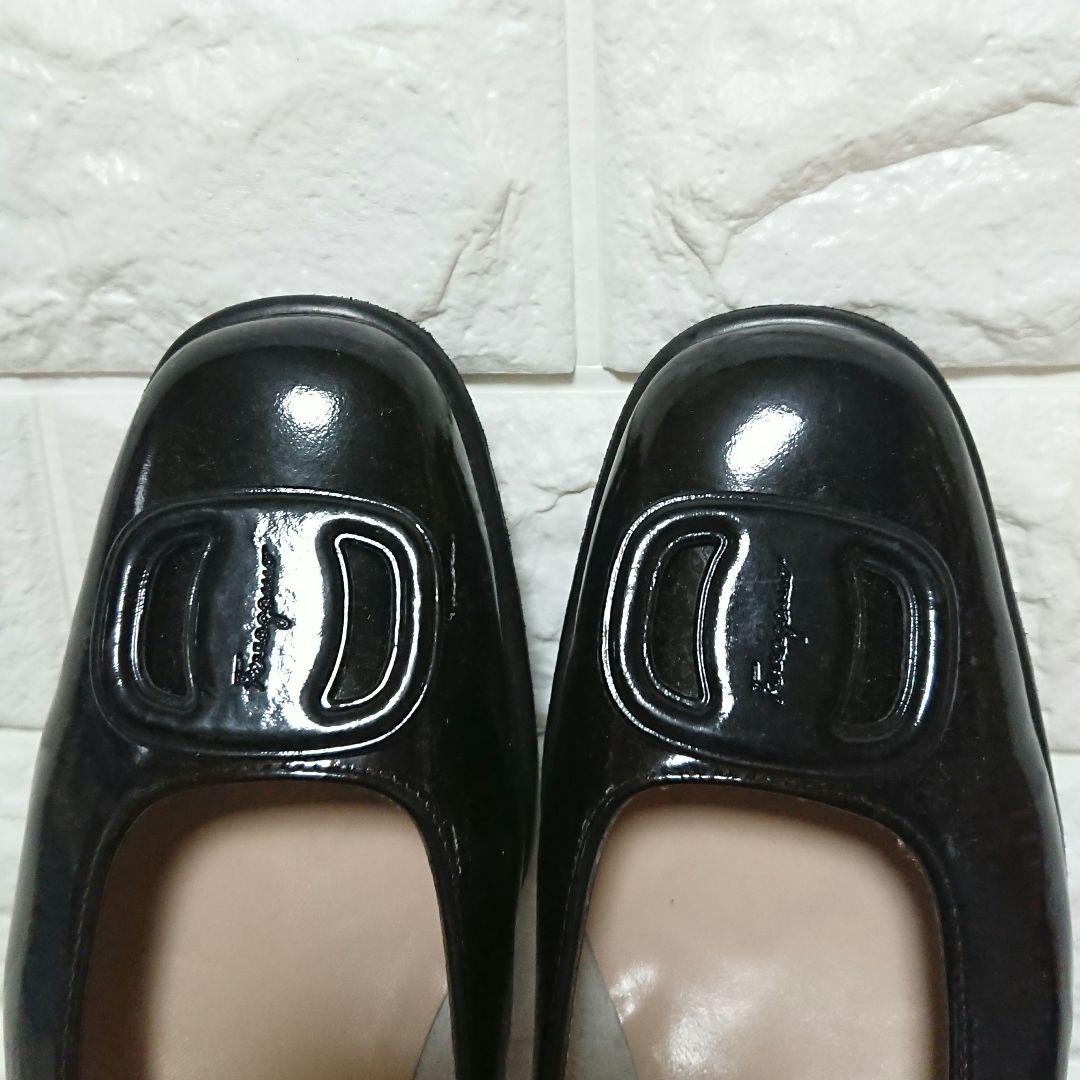 美品 SalvatoreFerragamo サルヴァトーレフェラガモ パンプス@