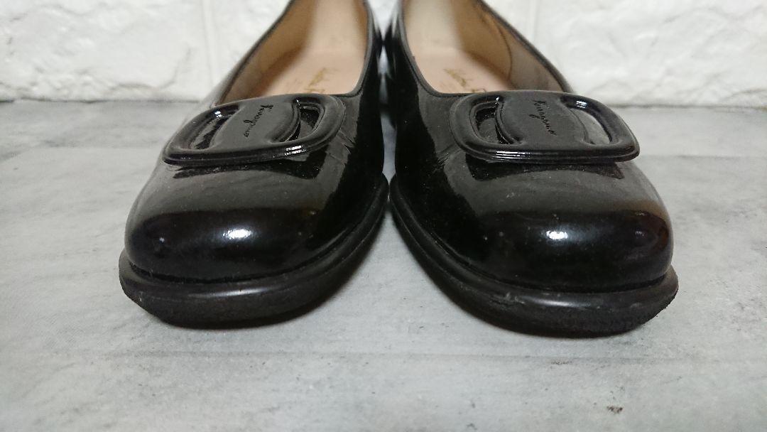 美品 SalvatoreFerragamo サルヴァトーレフェラガモ パンプス@