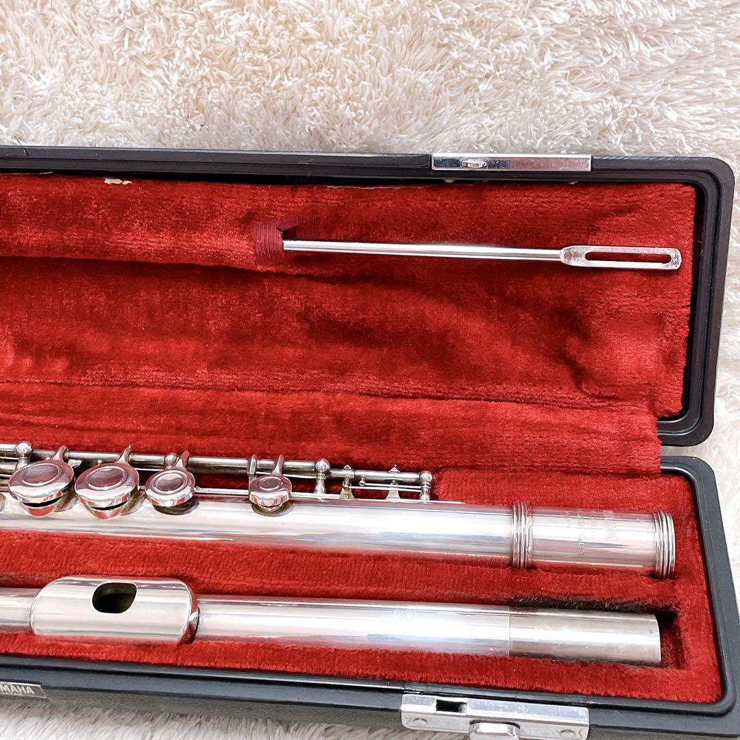 良品 YAMAHA YFL-211S ヤマハ フルート Eメカ ハードケース付き
