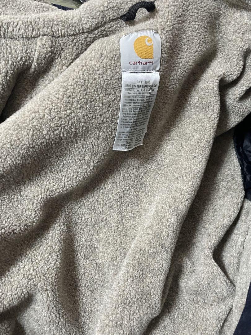 B*e様 カーハート　Carhartt ネイビー コットン　シェルパラインドジャ