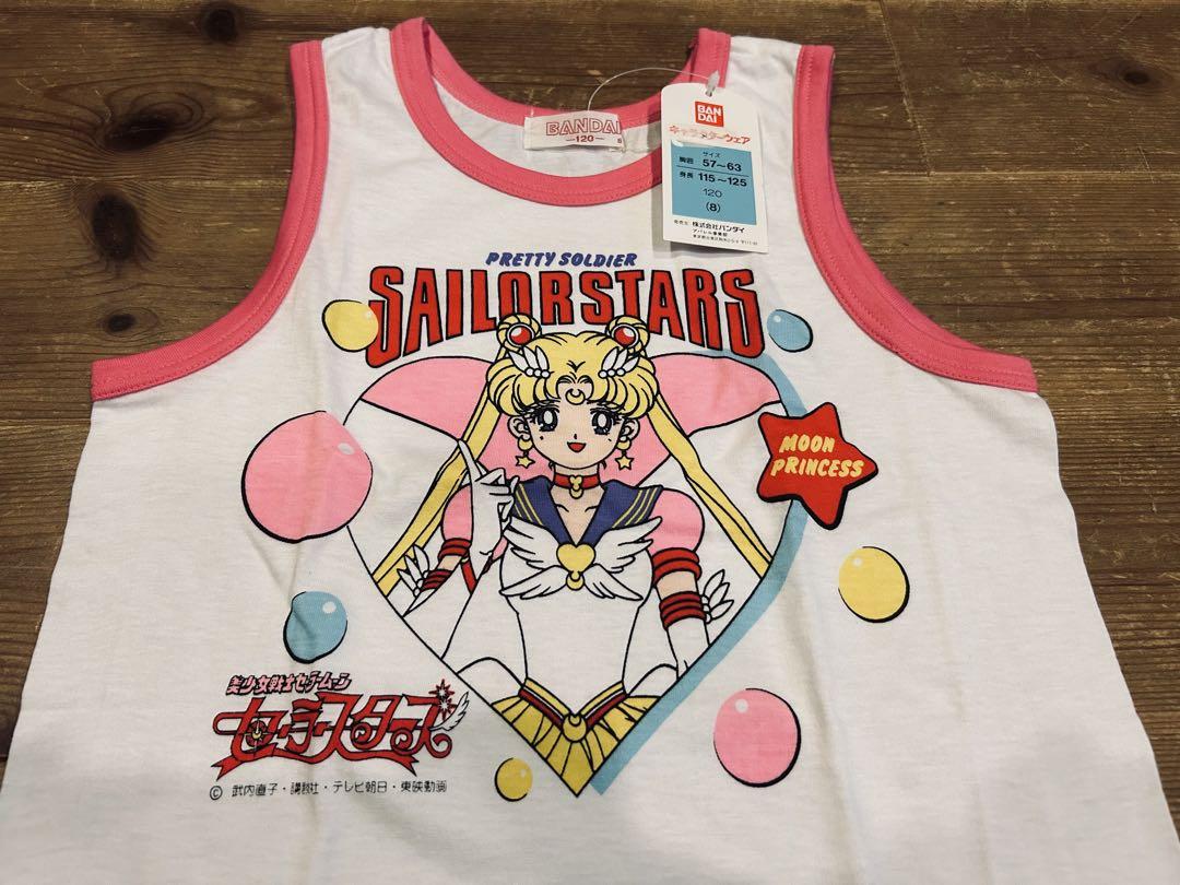 タンクトップ 古着 90s BANDAI バンダイ 120 セーラームーン 新品