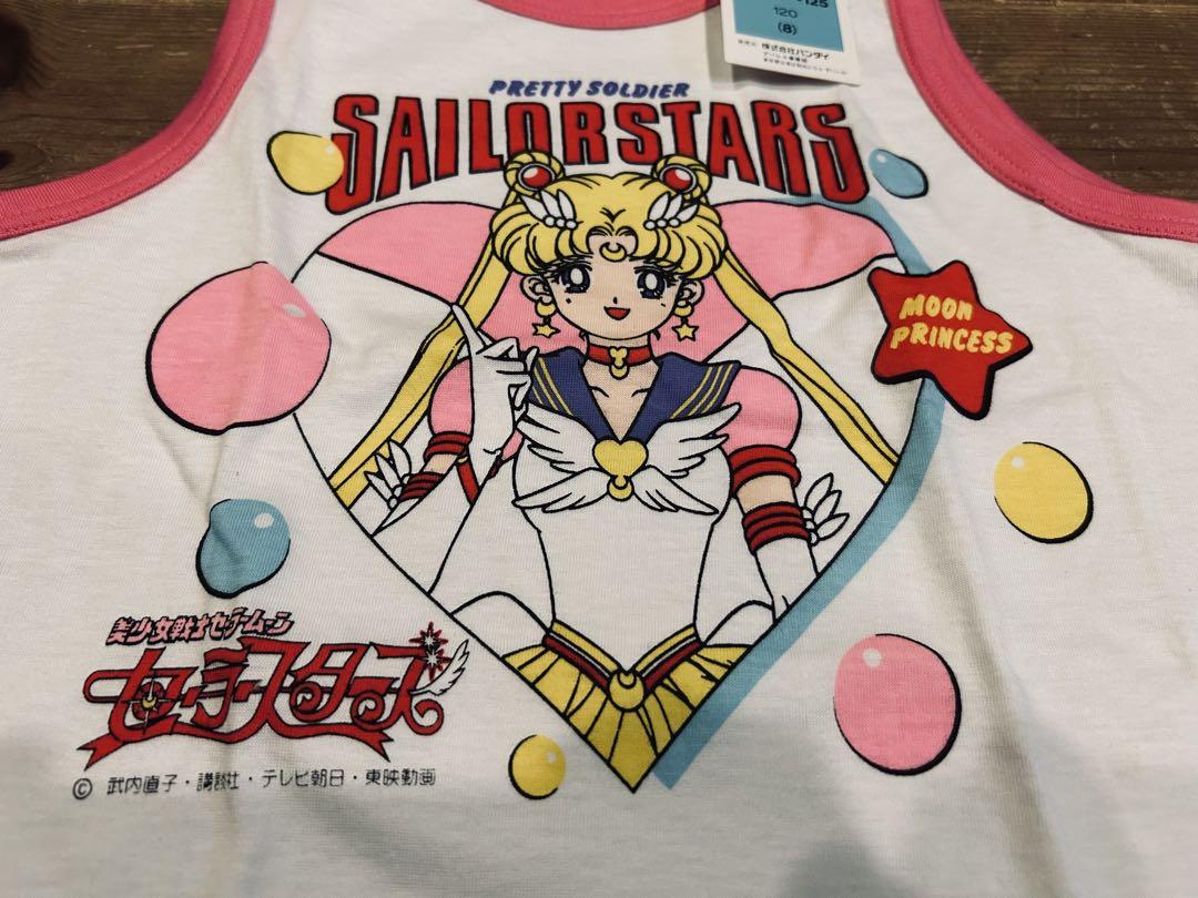 タンクトップ 古着 90s BANDAI バンダイ 120 セーラームーン 新品