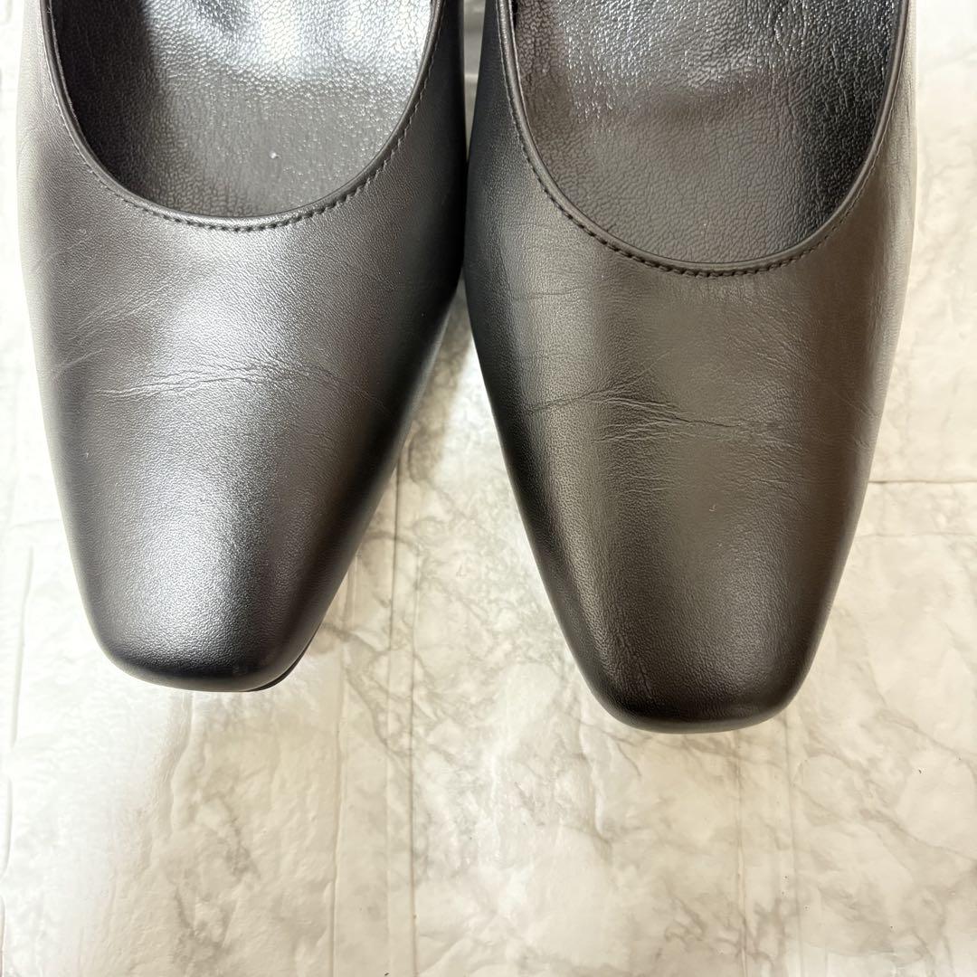 【美品】ワコール　サクセスウォーク　24.5 ブラックパンプス