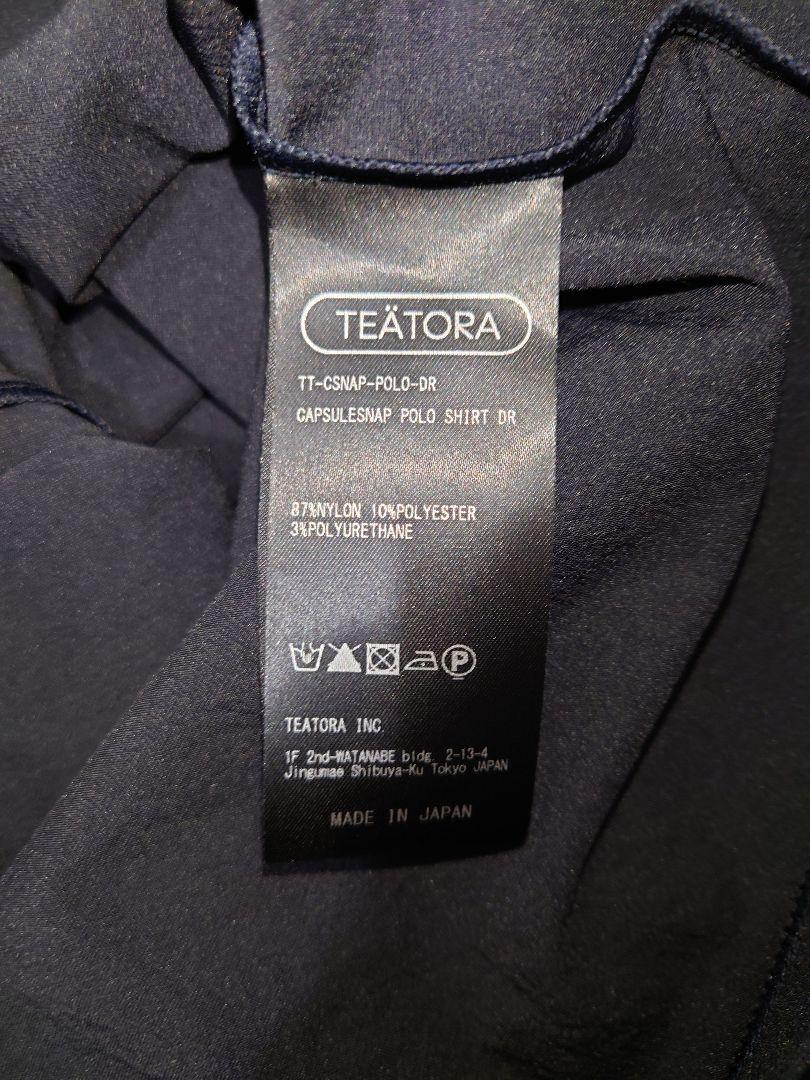 TEATORA CAPSULESNAP POLO SHIRT - DR サイズ1