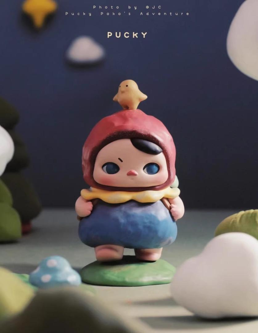 Pucky 人形 小鳥付き 約10cm