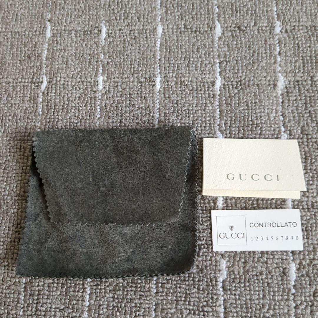 グッチ　GUCCI　バングル　ブラウンシルバー