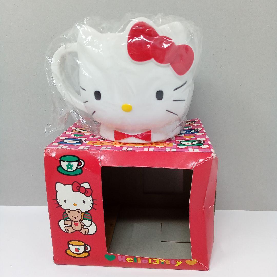 レトロレアハローキティプラマグマグカップ顔型