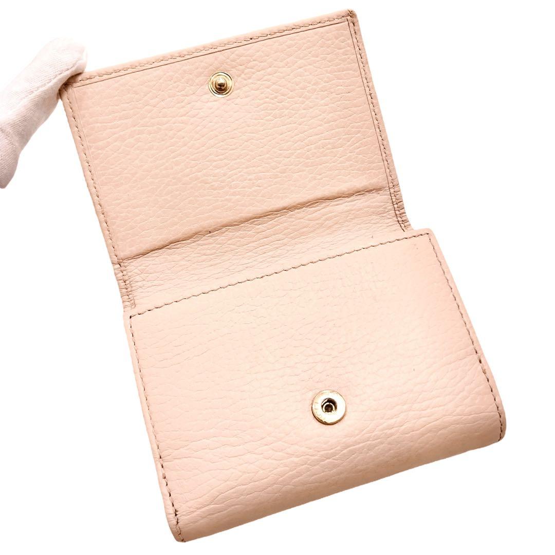 グッチ マーモント 折り財布 GG ゴールド金具 レザー