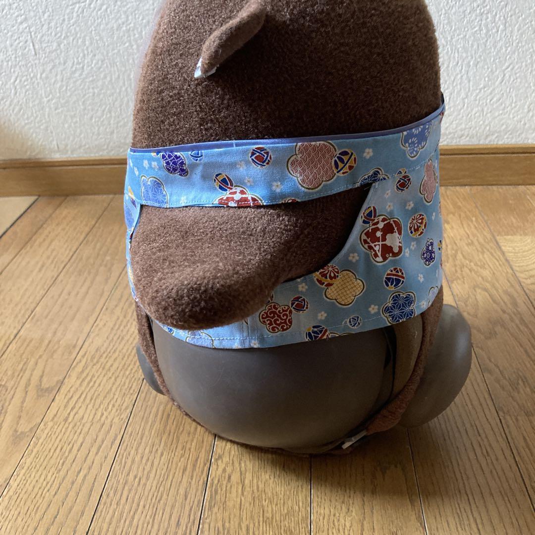 ラボット　服　lovot 青　紗綾形　羽織　袴　手毬梅インナー水色