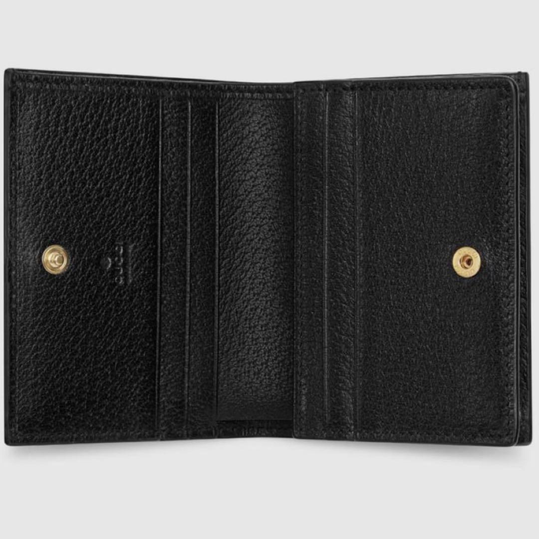 GUCCI/グッチ/財布/二つ折り財布/GGマーモント/レザー/黒/赤/緑
