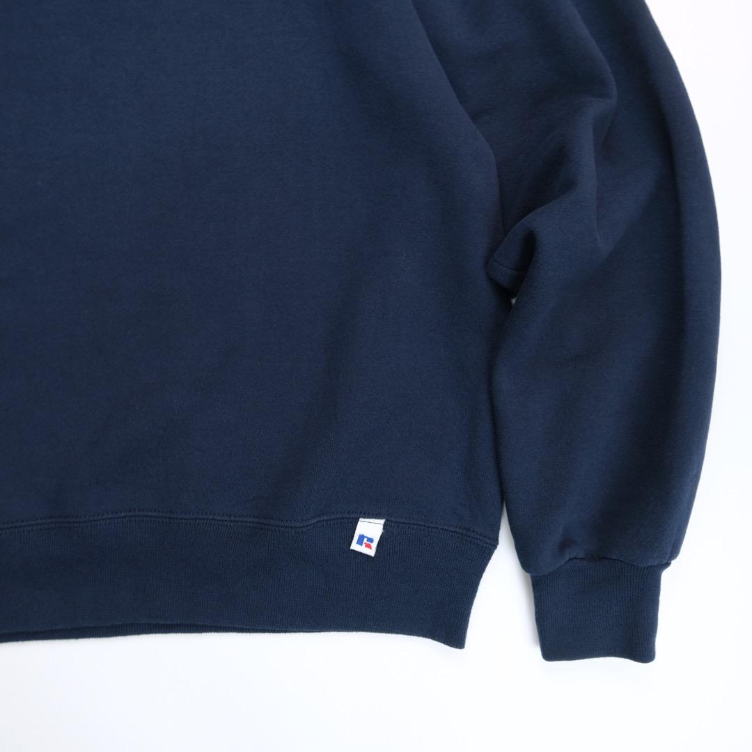 ラッセルアスレチック　USA製90s 刺繍ロゴ　スウェット　紺 S 古着.