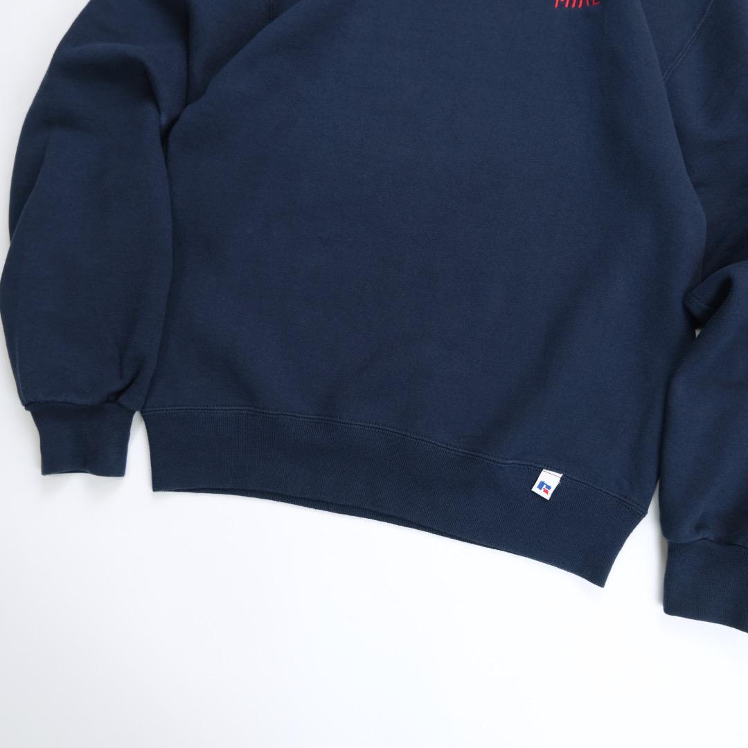 ラッセルアスレチック　USA製90s 刺繍ロゴ　スウェット　紺 S 古着.
