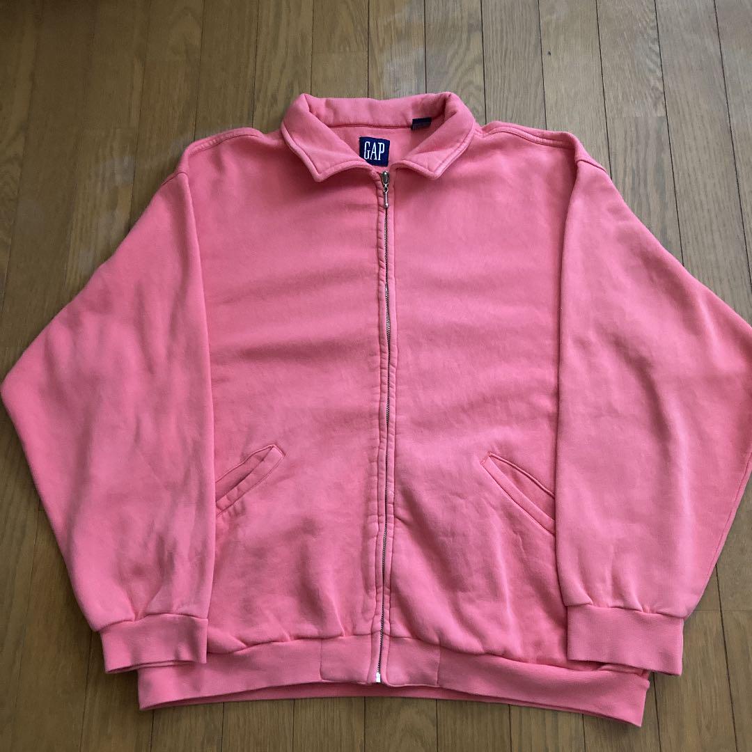OLDGAP スウェットブルゾン　サーモンピンク