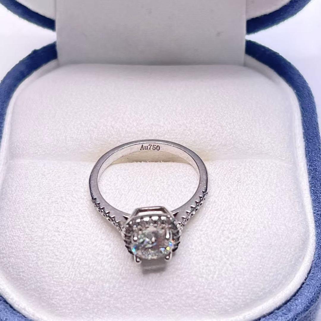 (断捨離)金 AU750 K18 H1.00CT刻印入りダイヤモンドリング AU750 K18 金 1.00CT 刻印入り 天然 ダイヤモンド リング - メルカリ