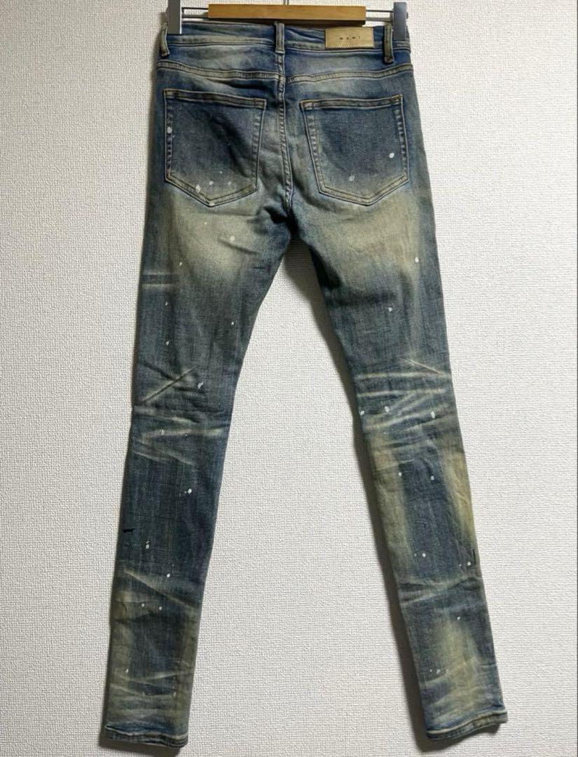 mnml X188 STRETCH DENIM ダメージ加工　スキニーデニム