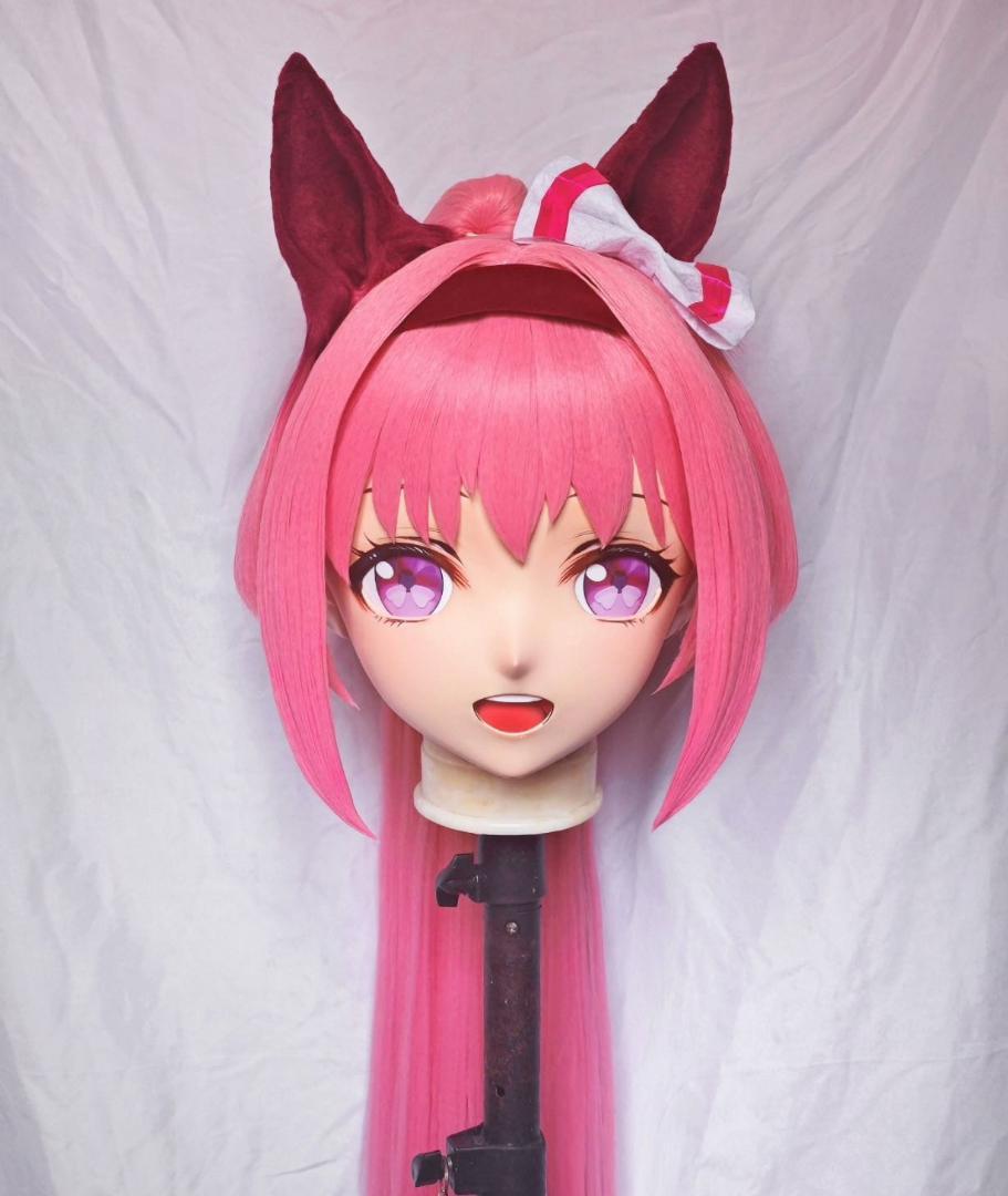 「在庫あり」 ウマ娘 ハルウララ 全頭面 着ぐるみ マスク コスプレ 画像1
