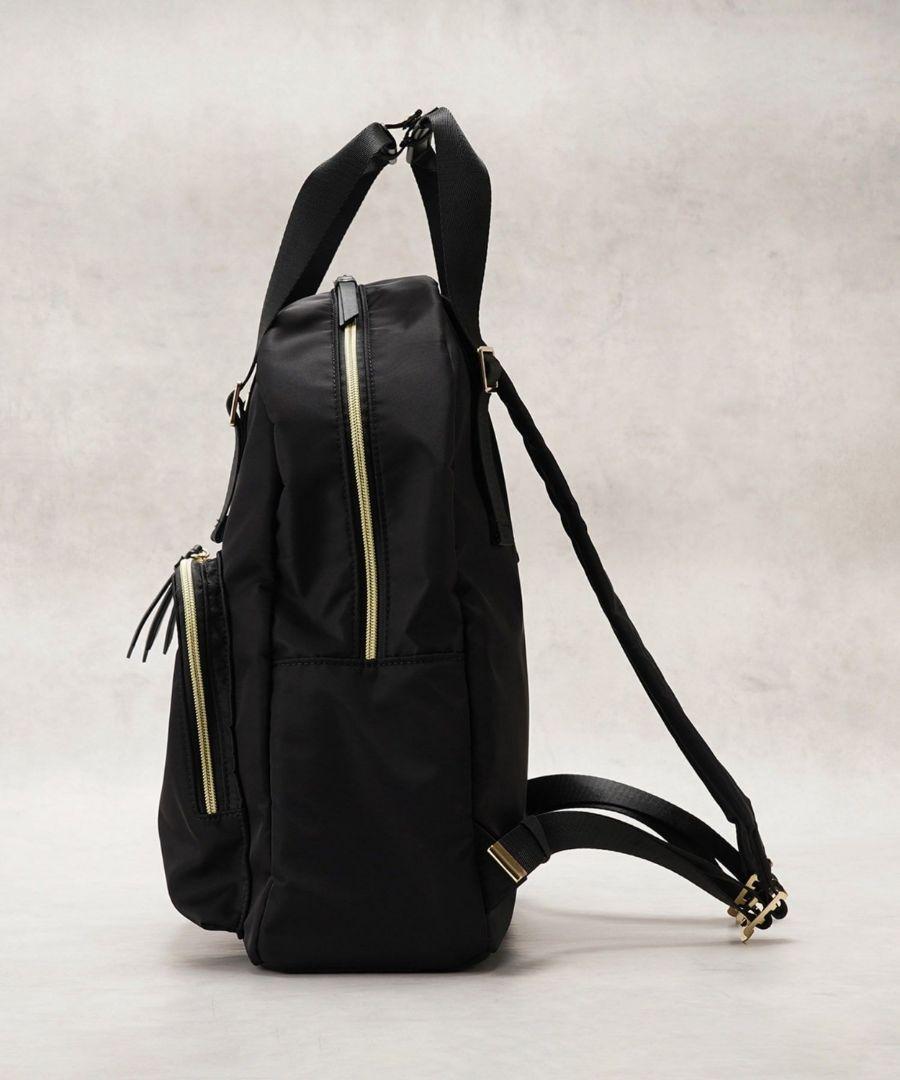 新品　LANVIN en Bleu　リュック　マルチポケットバッグパック 黒