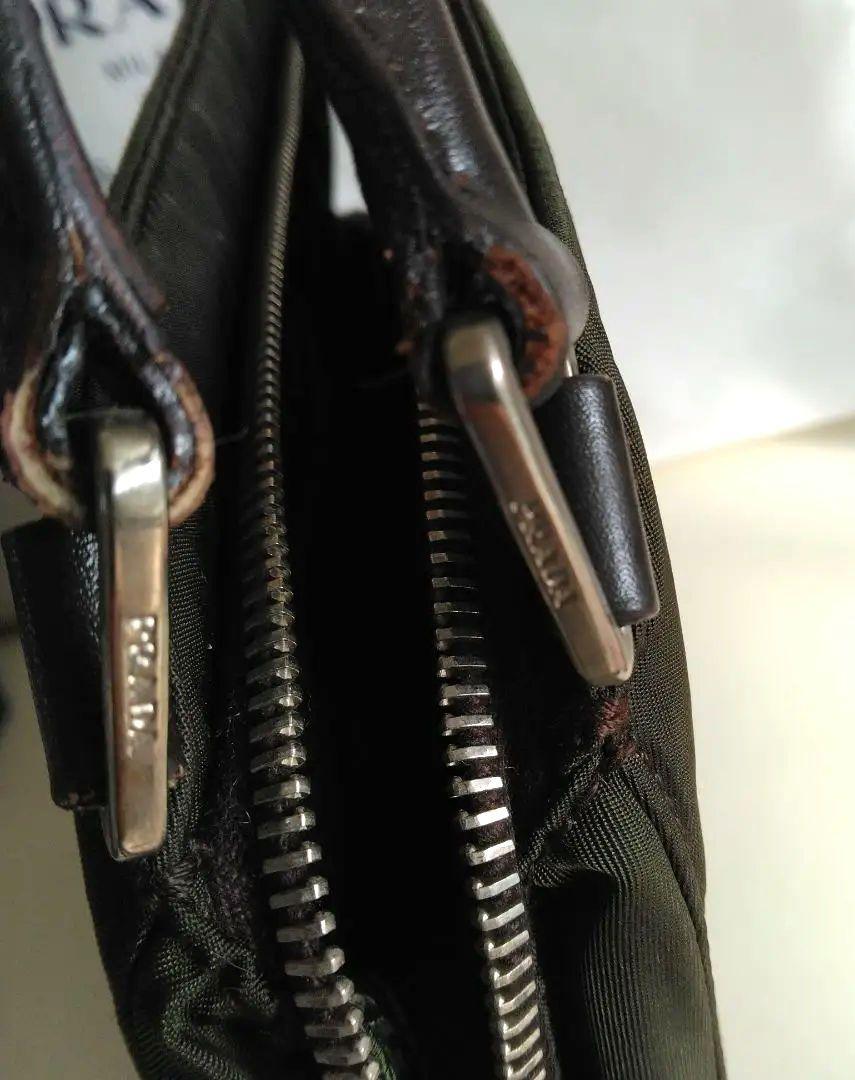 ◆PRADA◆　焦げ茶のハンドバッグ　箱、袋、ショップバッグ全部セット！