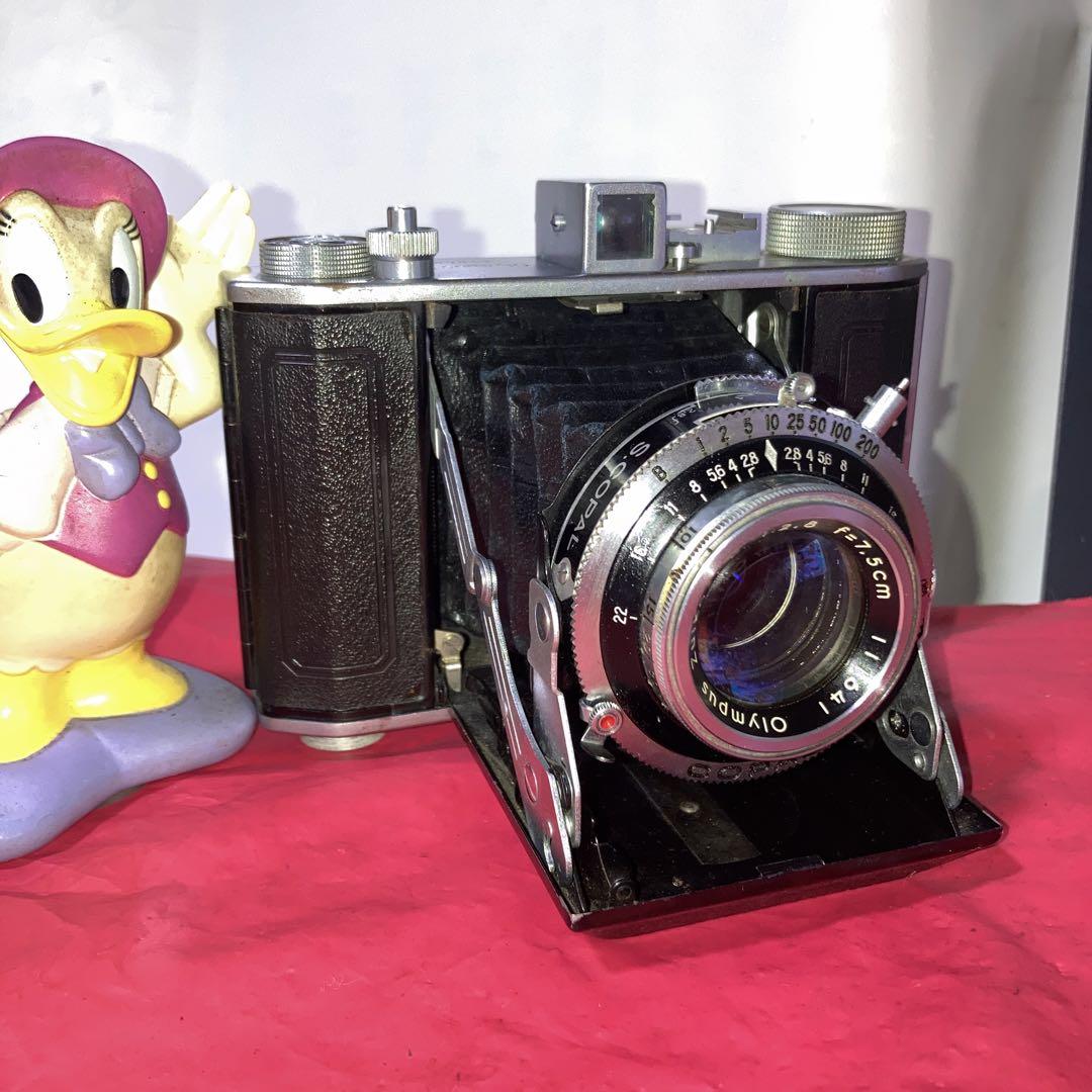 アンティーク蛇腹OLYMPUS-six S-COBRA 75㎜f3.5機能動完動