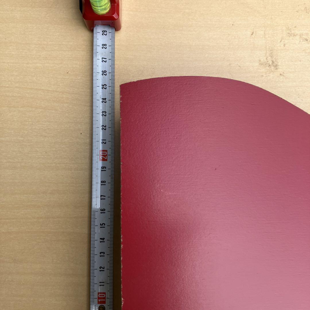 昭和レトロ　木製赤色ピアノ　足付き（15キー）