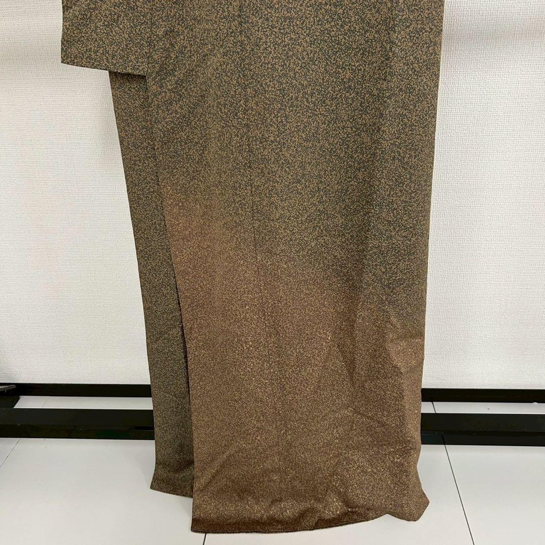 叩き染 金彩 一つ紋 裄67.5 色味の良い 付下げ 訪問着 正絹 T-4600 叩き染 金彩 一つ紋 裄67.5 色味の良い 付下げ 訪問着 正絹 T-4600