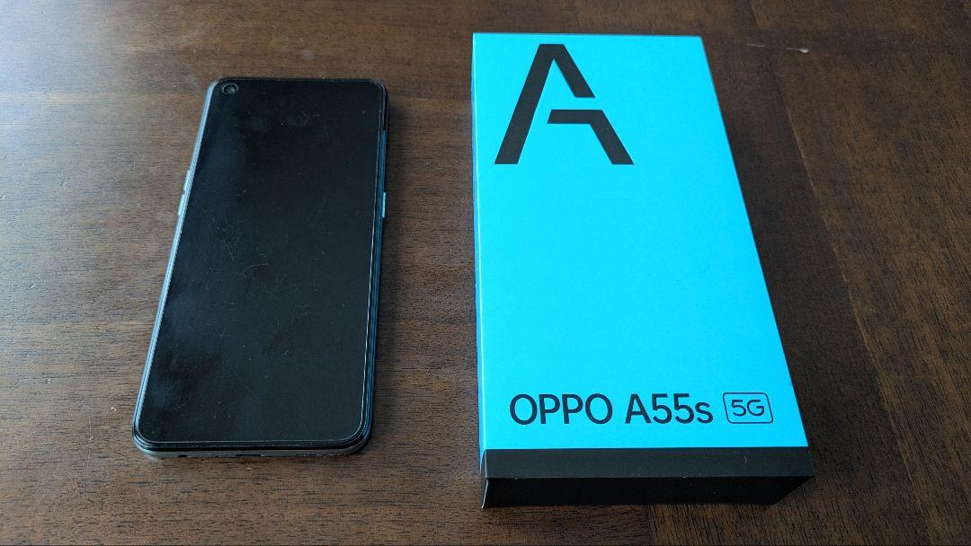 OPPO A55s 5G ミントグリーン 本体 シムフリー - メルカリ