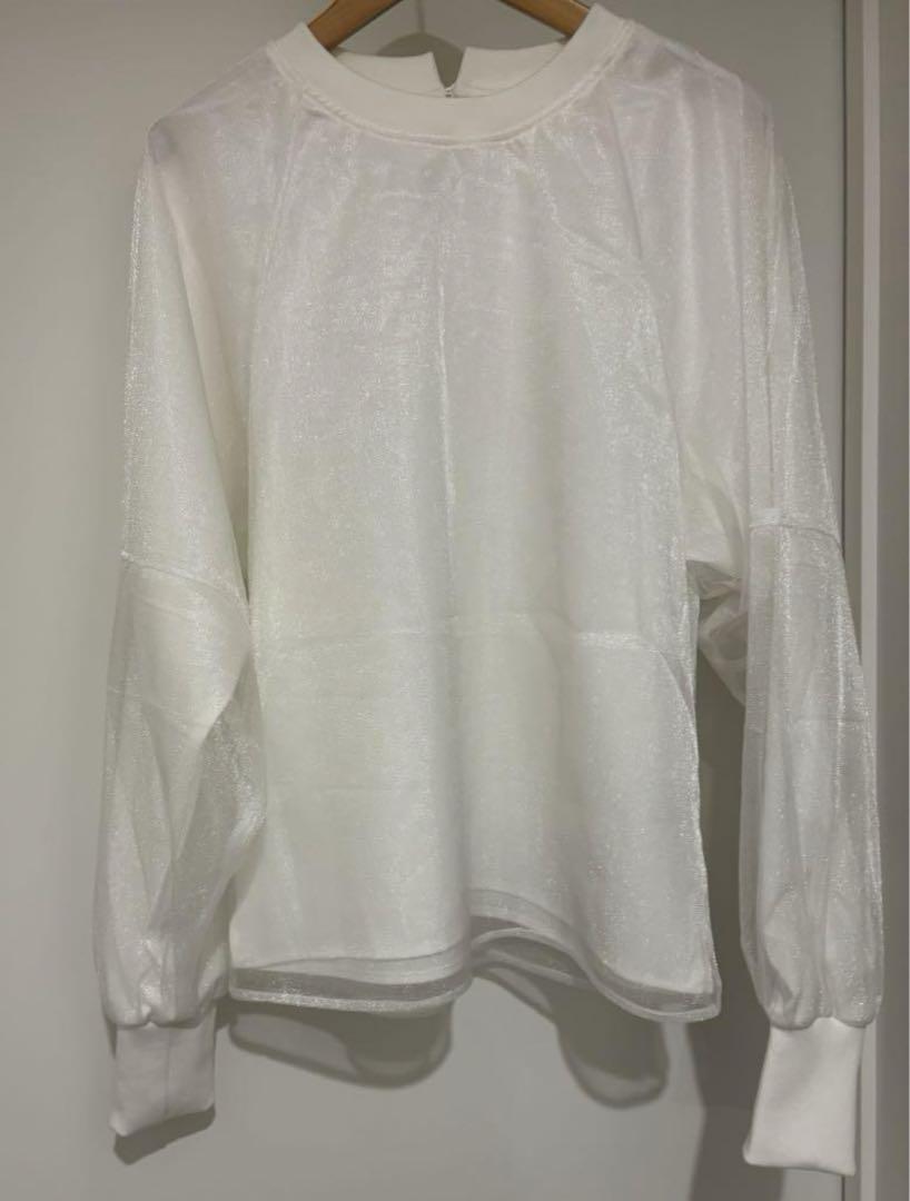 レイヤードチュールプルオーバー LAYERED TULLE PULLOVER