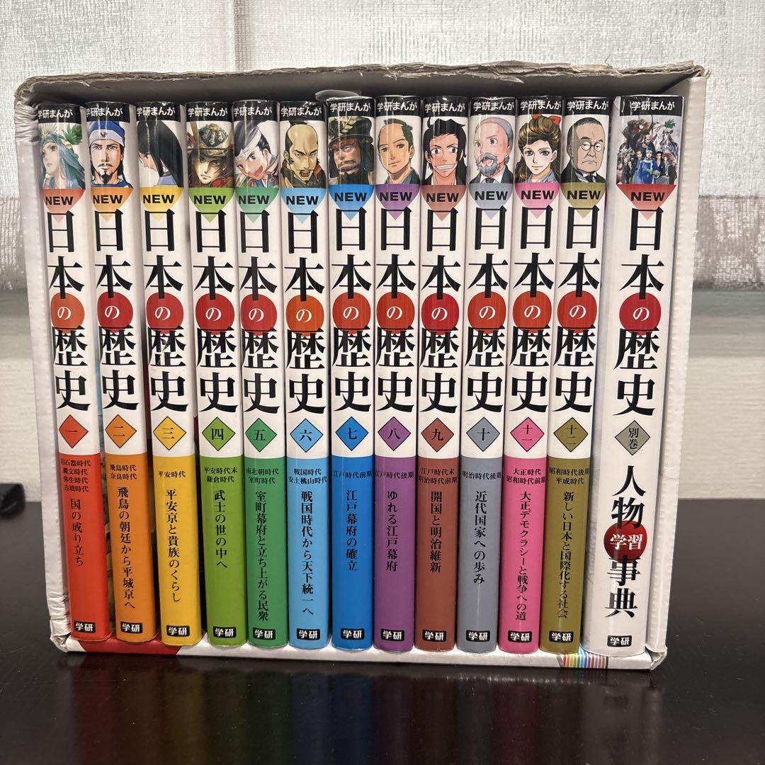学研まんが NEW 日本の歴史 全巻12冊＋別巻1冊(人物学習事典)セット