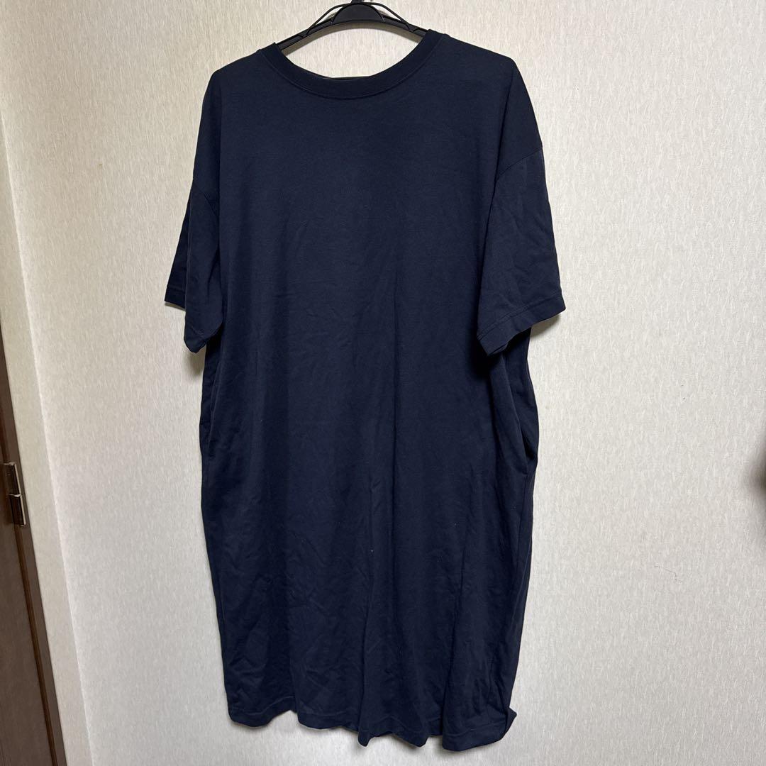 AMERICAN HOLIC ネイビー カットソーワンピース 半袖