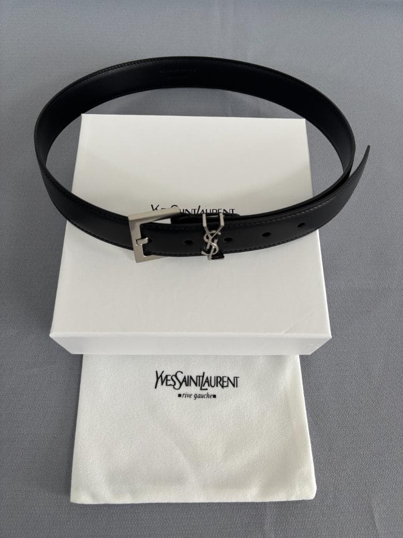 レディース SAINT LAURENT レザー ベルト 90cm