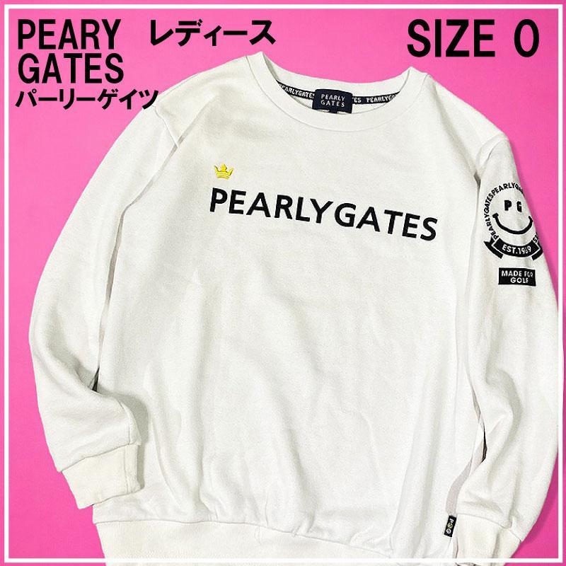パーリーゲイツ　ロゴトレーナー　0サイズ パーリーゲイツトレーナー0 ロゴ