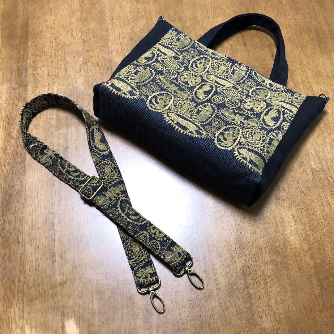 jungle relief ミナペルホネン☆共布ショルダー2wayトート バッグ