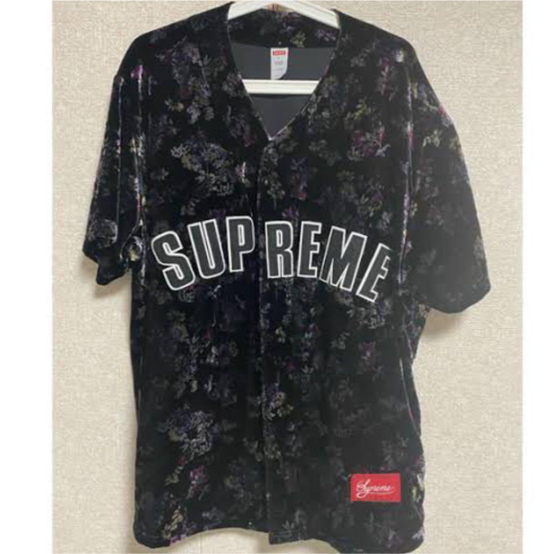 supreme floral velour baseball jersey - www.lanecert.com