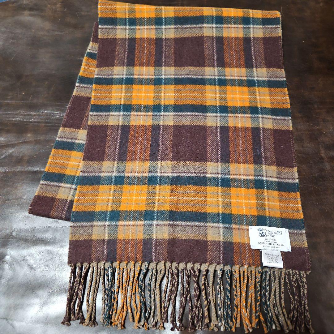 ジョンストンズ　中判ダブルフェイスマフラー