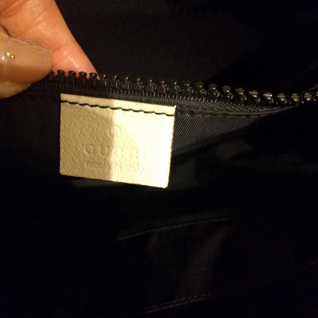 中古　GUCCI デカロゴ プリント トートバッグ 2way