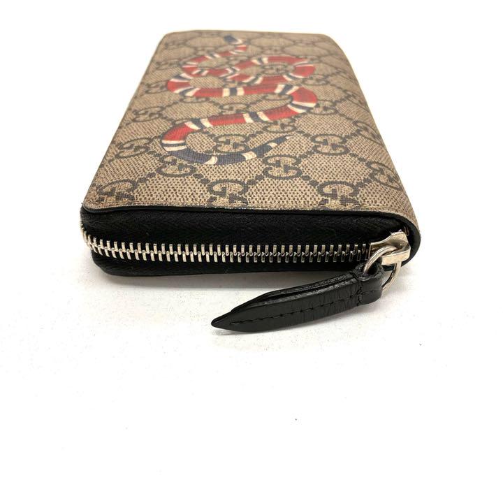 ❣️✨ スネーク 長財布 正規品 ✨❣️ kmRyu-m58746342829 極上美品 GUCCI GGスプリーム 人気超歓迎