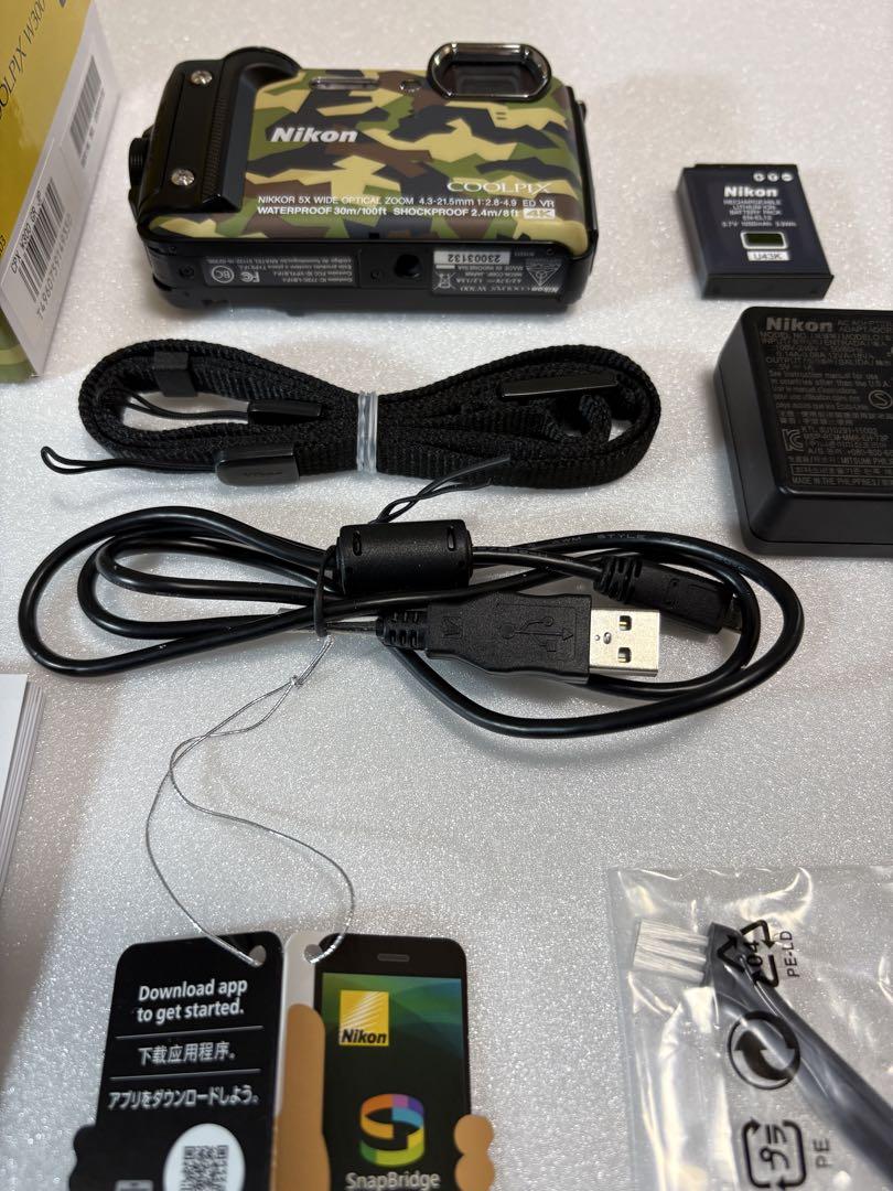 【美品】Nikon COOLPIX W300　カモフラ　防水 デジタルカメラ