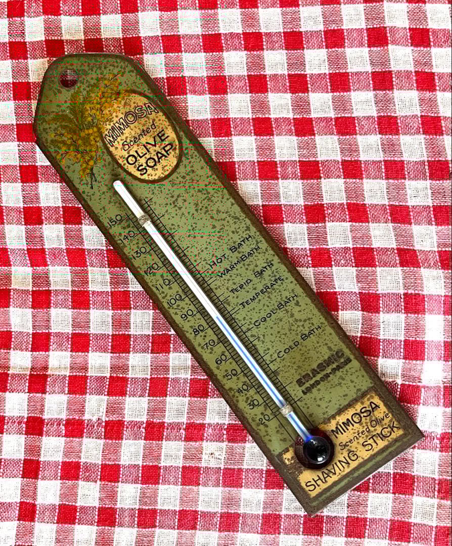 イギリスアンティーク サーモメーター アンティーク温度計 ブリキ温度計