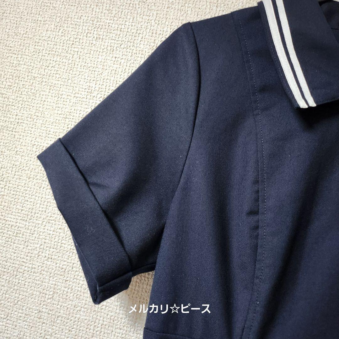 ダズリン ポロライクプリーツミニワンピース ネイビー M ワンピース