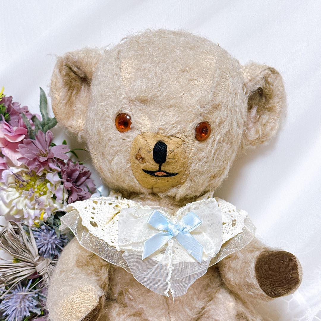 ❤️激かわ❤️ペディグリー 大人気の舌ペロアンティークオルゴールベア テディベア ❤️激かわ❤️ペディグリー 大人気の舌ペロアンティークオルゴールベア テディベア