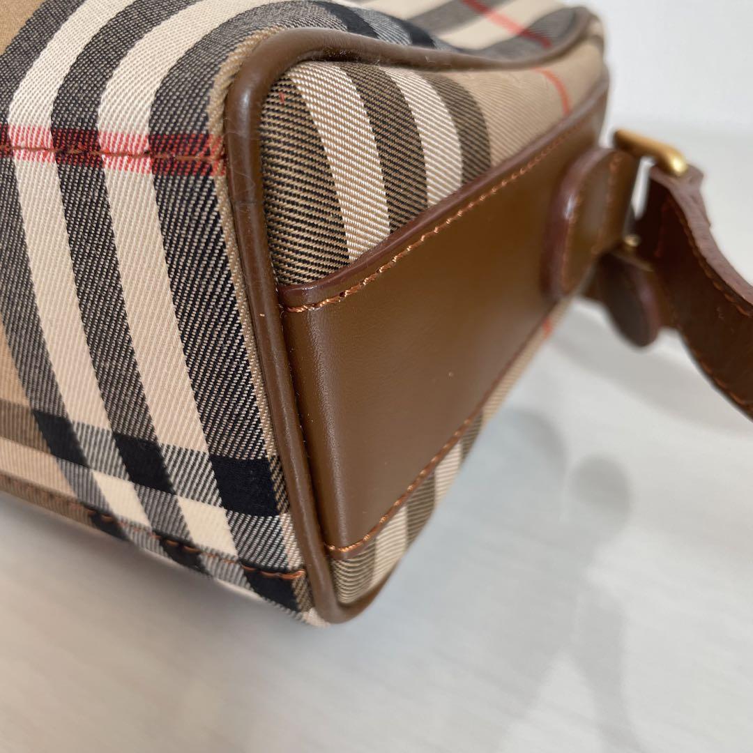 Burberrys　ショルダーバッグ　ノバチェック　シャドーホース　ブラウン