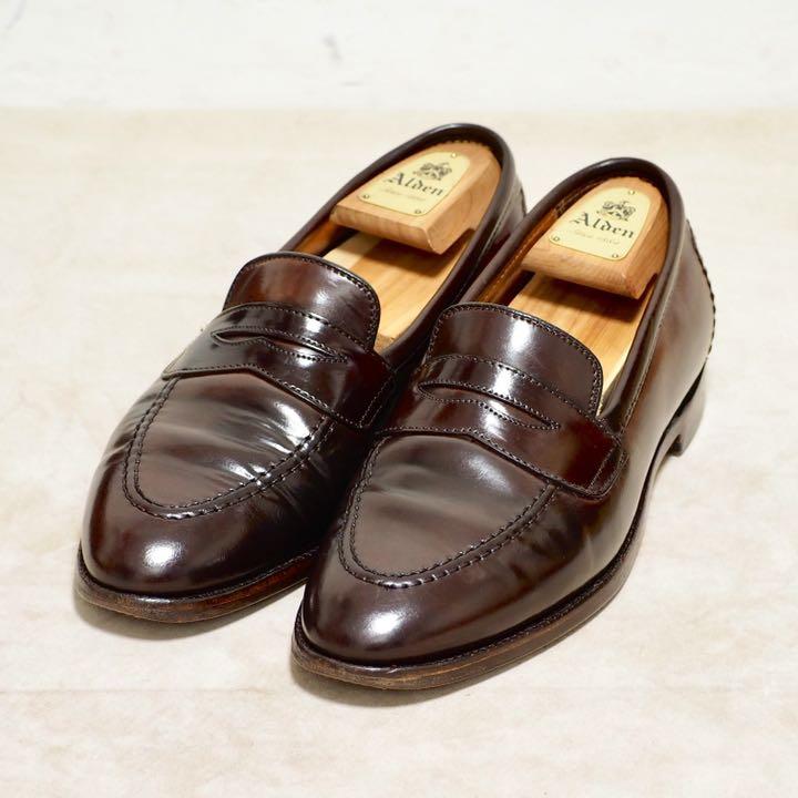 100%品質 Alden ペニーローファー コードバン オールデン 8E - ドレス ショッピング売品 Alden オールデン コードバンペニーローファー 6.5D ドレス/ビジネス
