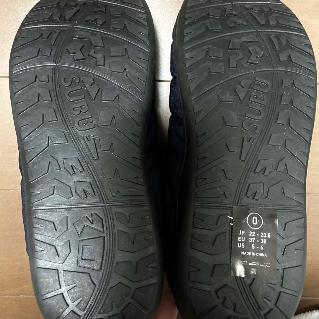 SUBU スブ 22-23.5cm アウトドア　サンダル ネイビー　暖かい